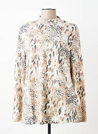 Pull manches longues manches longues beige BRANDTEX femme