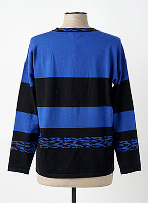 Pull coupe droite manches longues bleu MCM femme