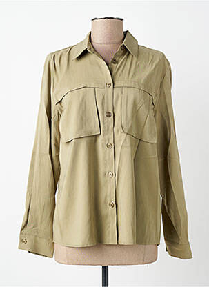 Chemisier coupe droite manches longues vert B.YOUNG femme