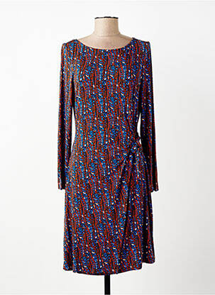 Robe courte manches longues manches longues bleu SURKANA femme