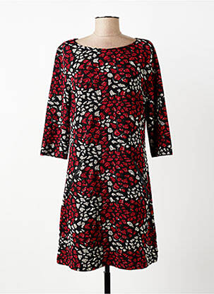 Robe courte coupe évasée manches longues noir VEGAS femme