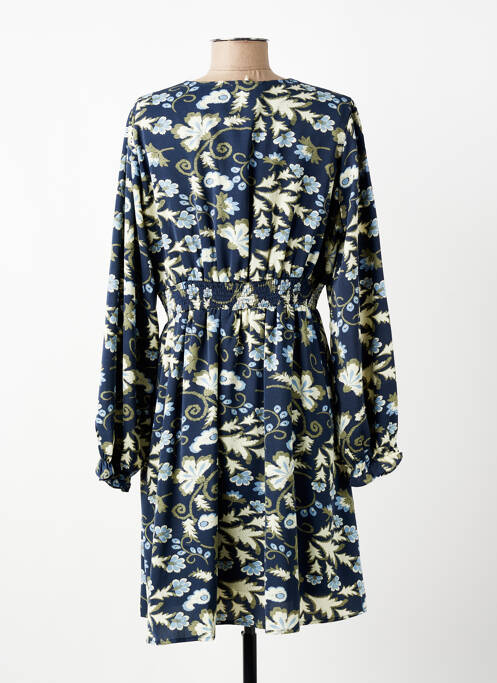 Robe courte manches longues manches longues bleu MAELLE femme