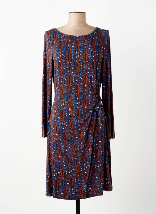 Robe courte manches longues manches longues bleu SURKANA femme