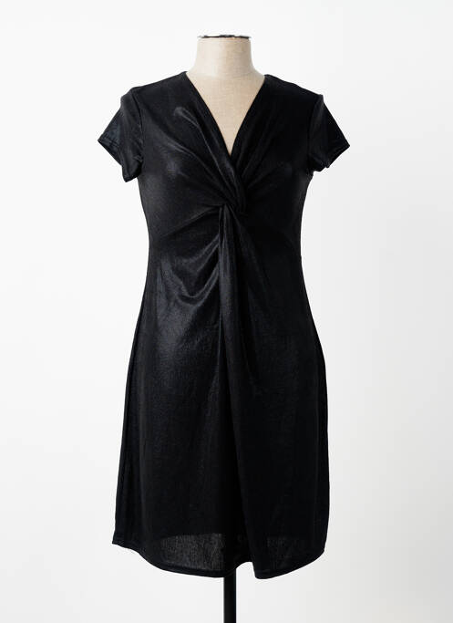 Robe courte manches courtes manches courtes noir ESPERANCE femme