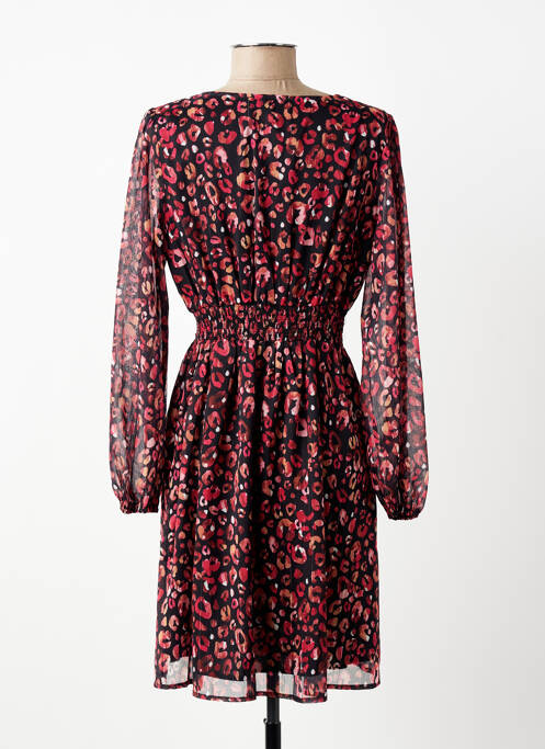 Robe courte coupe évasée manches longues noir MAELLE femme