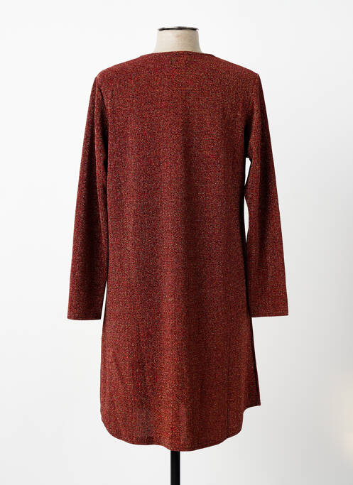 Robe courte manches longues manches longues rouge ESPERANCE femme