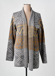 Gilet manches longues stretch gris MCM femme