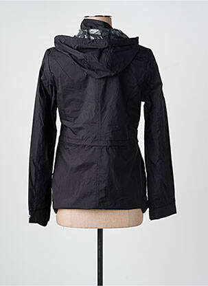 Coupe-vent manches longues a capuche noir SOFTY femme