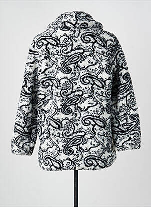 Manteau court coupe droite sans capuche noir BELLERINA femme