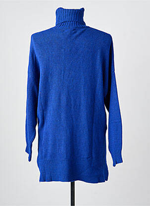 Pull coupe droite manches longues bleu FOR HER PARIS femme