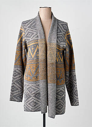 Gilet manches longues stretch gris MCM femme