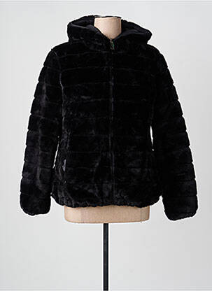 Doudoune poches a capuche noir SOFTY femme