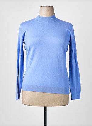 Pull stretch manches longues bleu MCM femme