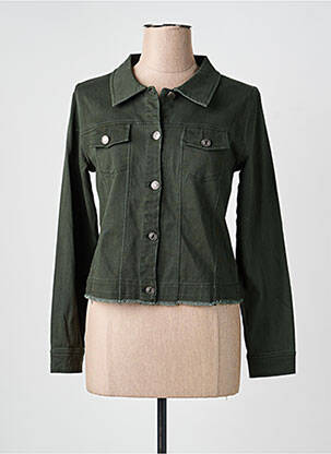 Veste casual poches vert A BELLE femme