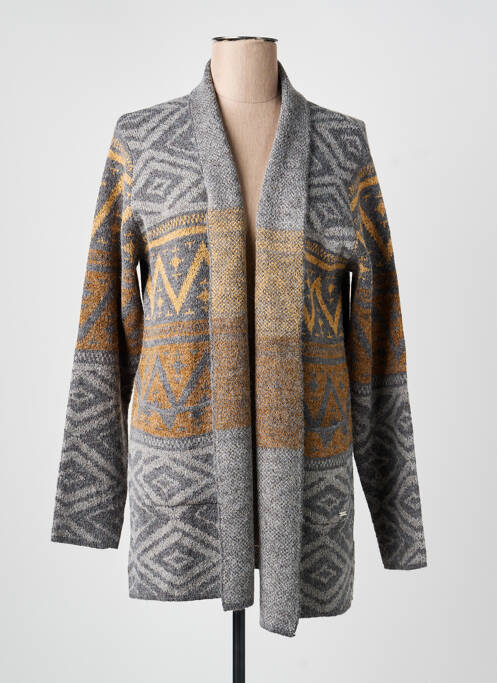 Gilet manches longues stretch gris MCM femme