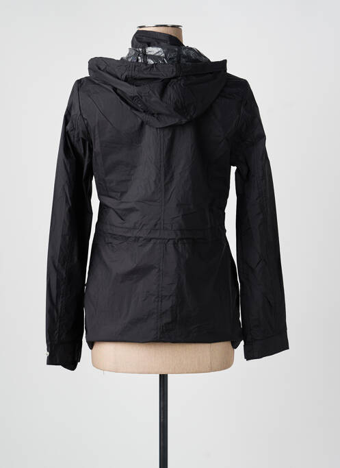 Coupe-vent manches longues a capuche noir SOFTY femme