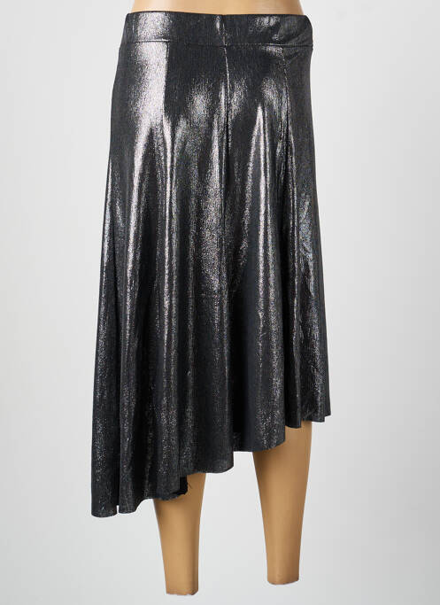 Jupe mi-longue taille normale argent ESPERANCE femme