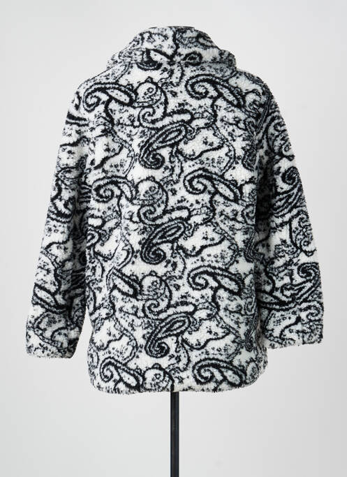 Manteau court coupe droite sans capuche noir BELLERINA femme