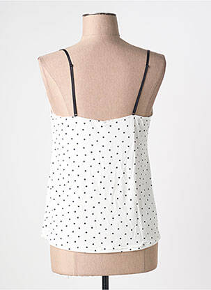 Top/caraco tissage jersey blanc ANTIGEL femme