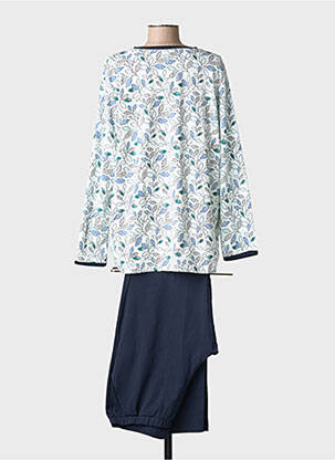 Pyjama tissage jersey bleu PEIGNORA femme