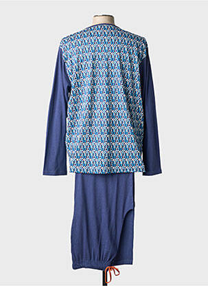 Pyjama col rond bleu CHRISTIAN CANE homme