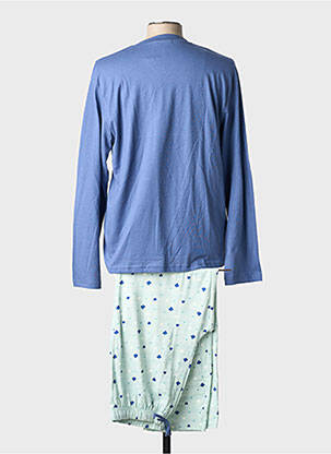 Pyjama col rond bleu CHRISTIAN CANE homme