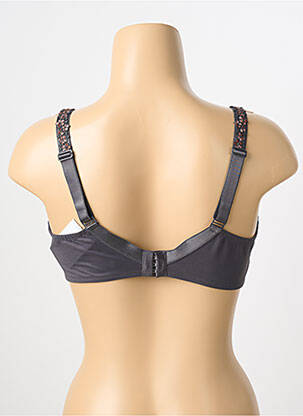 Soutien-gorge effet matière satinée haut soutien-gorge emboitant gris MEY femme