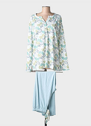 Pyjama tissage jersey bleu CANAT femme