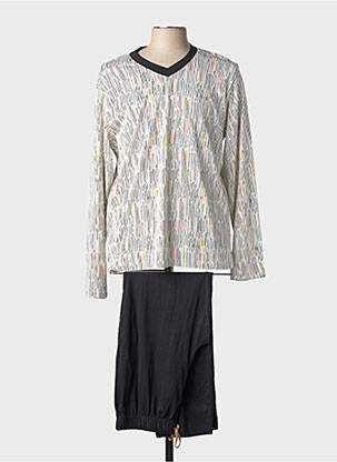 Pyjama col rond noir CHRISTIAN CANE homme