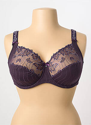 Soutien-gorge effet matière satinée haut soutien-gorge emboitant violet PRIMA DONNA femme