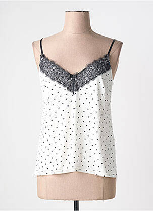 Top/caraco tissage jersey blanc ANTIGEL femme