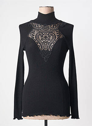 Top stretch manches longues noir OSCALITO femme