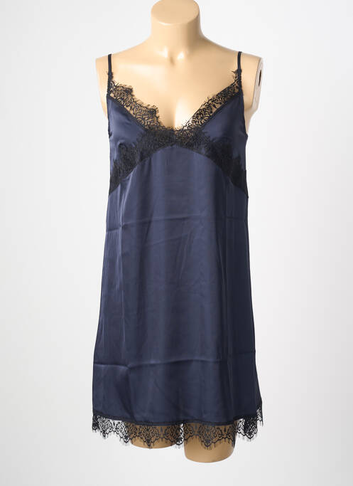 Nuisette/combinette tissage satiné bleu SIMONE PERELE femme