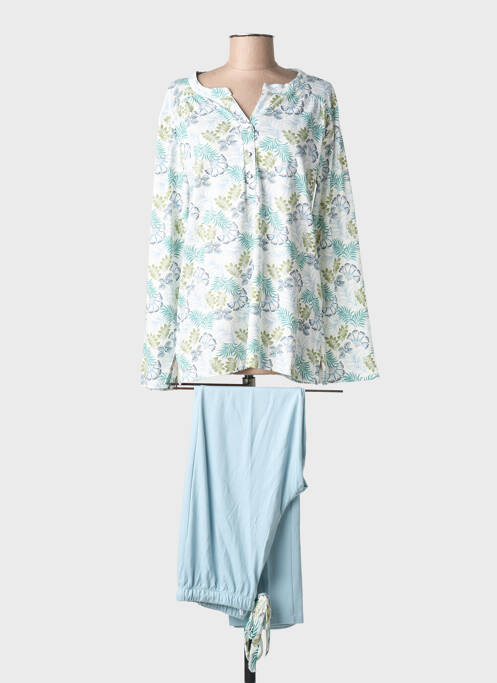 Pyjama tissage jersey bleu CANAT femme