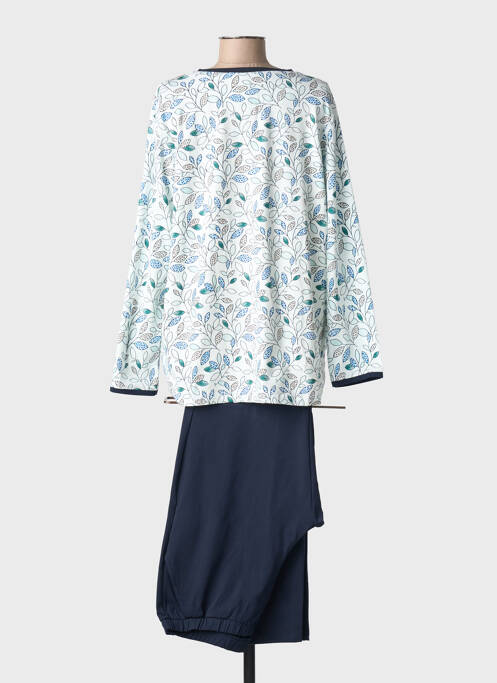 Pyjama tissage jersey bleu PEIGNORA femme