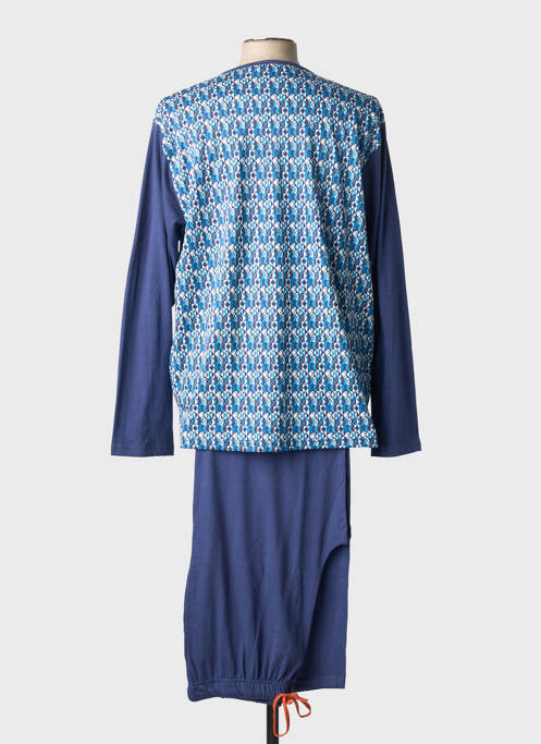 Pyjama col rond bleu CHRISTIAN CANE homme