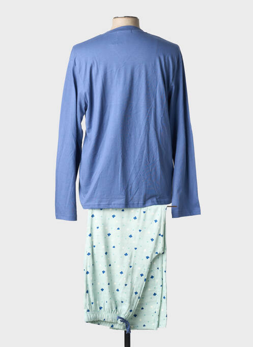 Pyjama col rond bleu CHRISTIAN CANE homme