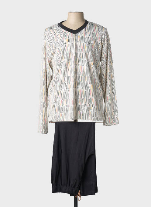 Pyjama col rond noir CHRISTIAN CANE homme