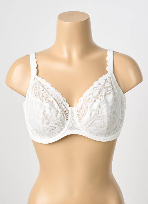 Soutien-gorge effet matière satinée haut soutien-gorge emboitant blanc PRIMA DONNA femme