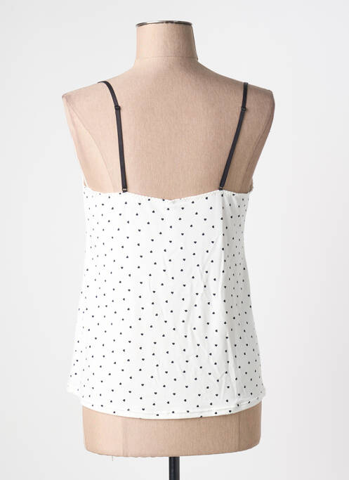 Top/caraco tissage jersey blanc ANTIGEL femme