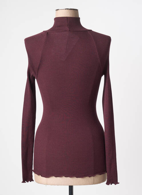 Top stretch manches longues violet OSCALITO femme