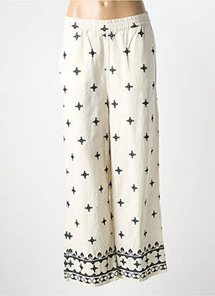 Pantalon large poches taille normale beige B.YOUNG femme