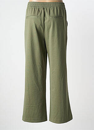 Pantalon large tissage popeline taille normale vert B.YOUNG femme