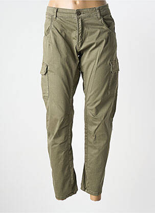 Pantalon cargo poches taille normale vert LE TEMPS DES CERISES femme