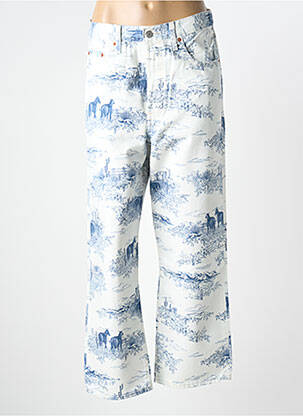 Jeans coupe large taille normale taille normale blanc LEVI'S femme