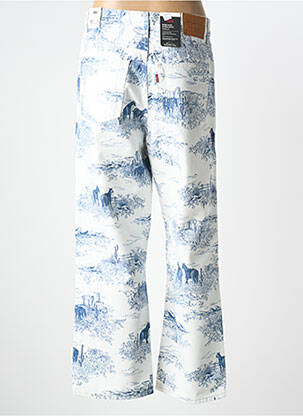 Jeans coupe large taille normale taille normale blanc LEVI'S femme
