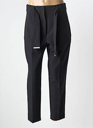 Pantalon slim tissage popeline taille normale noir SALSA femme