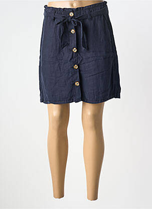 Jupe courte poches bleu KANOPE femme