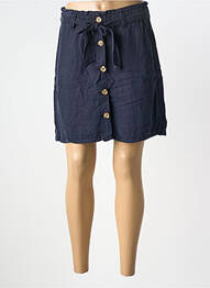 Jupe courte poches bleu KANOPE femme