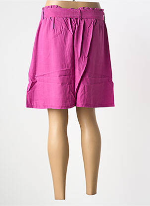 Jupe courte poches rose KANOPE femme